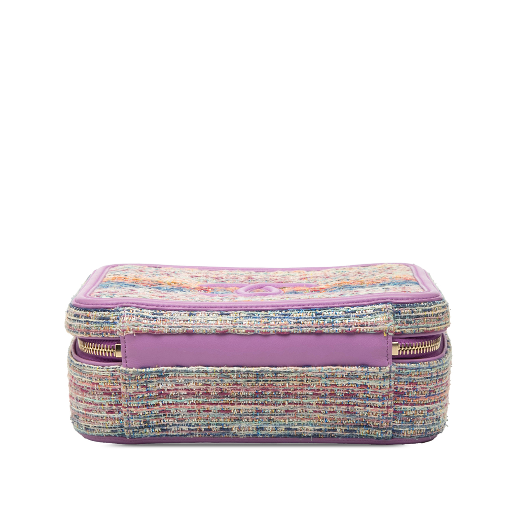 Pre-Loved Chanel Medium Tweed CC Filigree Vanity Case - Picture 3 of 8
